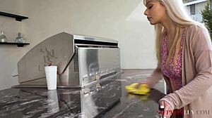 Blonde Stepmom Jessica Starling Interacts with Stepson Allen Swift in POV