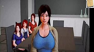 My new family episode with redhead teen