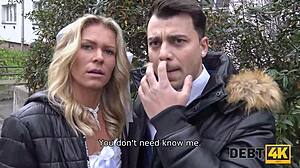 Suggestive-Neutral debt collector targets bride in white dress