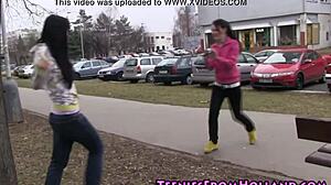 Young teen bathing in shower with lesbian friend, exploring gentle touches and kisses