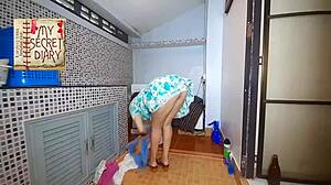 Sexy Maid Compilation with Nude Close-Ups and Wild Shower Scenes