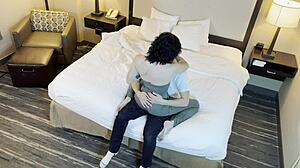 why does this petite beauty kiss her tattooed partner so passionately