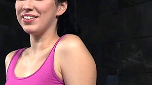 Sub gagged hard in intense threeway facefuck