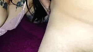 Waking cousin with dick on feet for foot masturbation and cum