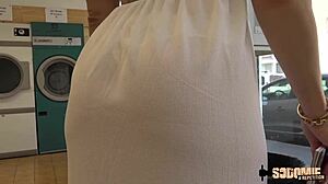 Kim MILF with big tits fucks two young guys in double penetration 😏