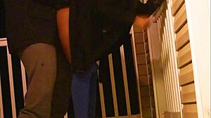 Watch this MILF suck cock at the bar? So hot!