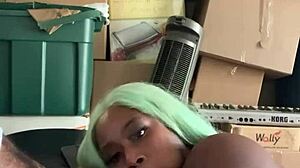 Neighbor Helps Move With Big Black Cock Deepthroat