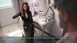 teacher whore in outdoor game gets tits exposed in 3d anime porn