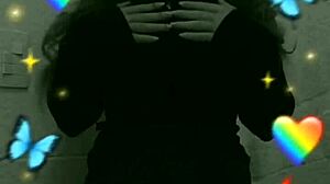 shy cute student moans while masturbating secretly in bathroom