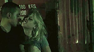 Wow, watch Goldie experience her first time with extreme dildo fucking while bound! 😲