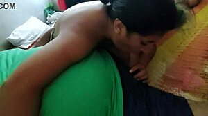 giving oral to my husband while showing my natural tits 😍