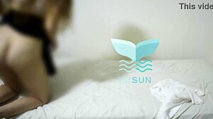 cuckold blonde reveals her identity in homemade scene