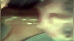 Horny and wet, she moans during masturbation with dildo while family is awake.