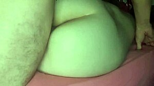 My wife gets her shaved pussy cumshot at home