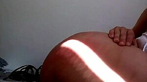 Horny solo masturbation with pussy spanking and tit play on webcam