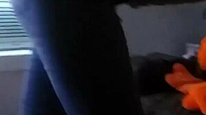 she got naked and showed her brunette ass