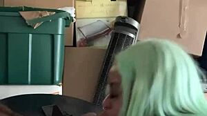 Neighbor Helps Move With Big Black Cock Deepthroat