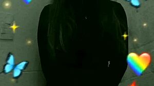 shy cute student moans while masturbating secretly in bathroom