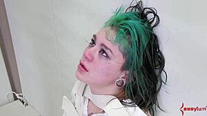 The humiliated teen says 'pump my ass harder in this bondage'