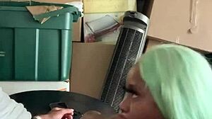 Neighbor Helps Move With Big Black Cock Deepthroat