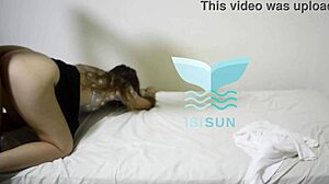 cuckold blonde reveals her identity in homemade scene