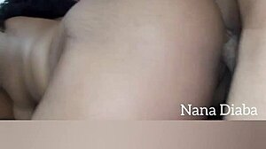 Behind the blowjob, the lion ogre takes advantage of the mulata!