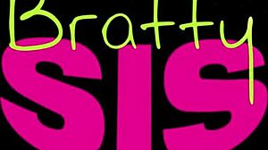 Violet Gems Tells Stepbro to Pull Her Hair for Deepthroat