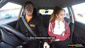 Petite Redhead Ella Hughes Swallows Monster Cock Outdoors