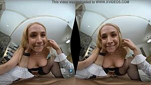 Sarah Vandella SUCKS that MONSTER COCK in MILFVR scene!