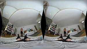 Sarah Vandella SUCKS that MONSTER COCK in MILFVR scene!