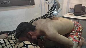 vivi gets massage and oral from husband.