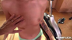 Stasy Riviera Sucks Cock During Kinky Gym Workout