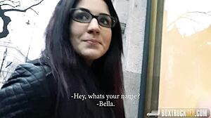 Bella Beretta In Glasses During Outdoor Massage