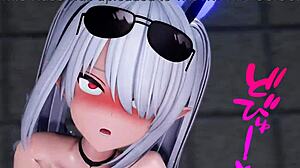 Naked Iori Bends Over in Pool Doggystyle