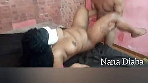 Behind the blowjob, the lion ogre takes advantage of the mulata!