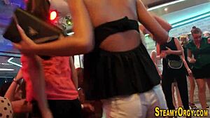 Hey, check out this clothed amateur teen orgy pounding party! 😏