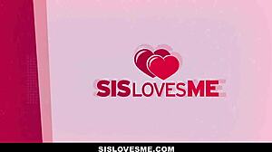 Cute stepsis takes care of stepbro morning wood.