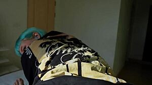 Redhead teen sucks stepbrother's monster cock