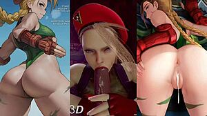 My favorite STF Cammy compilation with blowjobs in 3D
