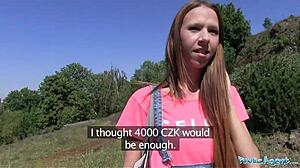 Public Agent Bangs Long-Haired Babe Hard Outdoors