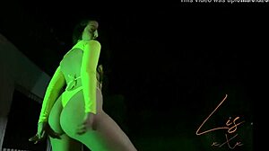 young girl dancing in panties