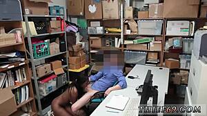 hot interracial police scene with music 😏