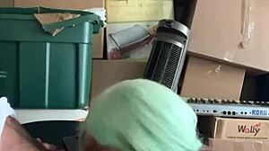 Neighbor Helps Move With Big Black Cock Deepthroat