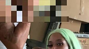 Neighbor Helps Move With Big Black Cock Deepthroat