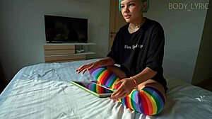 Redhead teen sucks stepbrother's monster cock