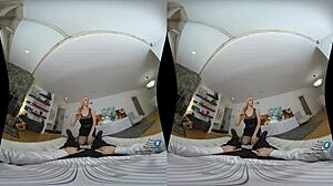 Sarah Vandella SUCKS that MONSTER COCK in MILFVR scene!