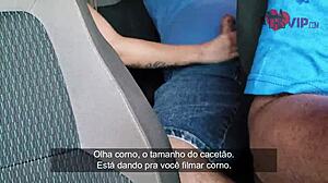 Cristina Almeida feels the thrill as she's fucked in the snack bar parking lot, receiving a creampie while her cuckold husband films