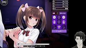 trying this ejaculation death game in anime hentai 😏