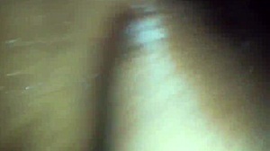 Ebony wife passionately sucks monster black cock