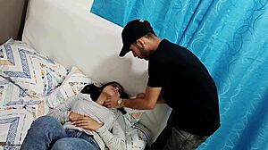 Stepsister sucks stepbrother's cock and swallows cum in full story